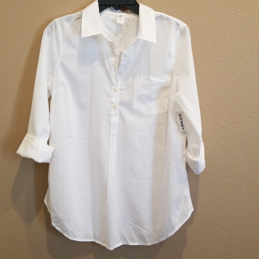 Maternity white blouse